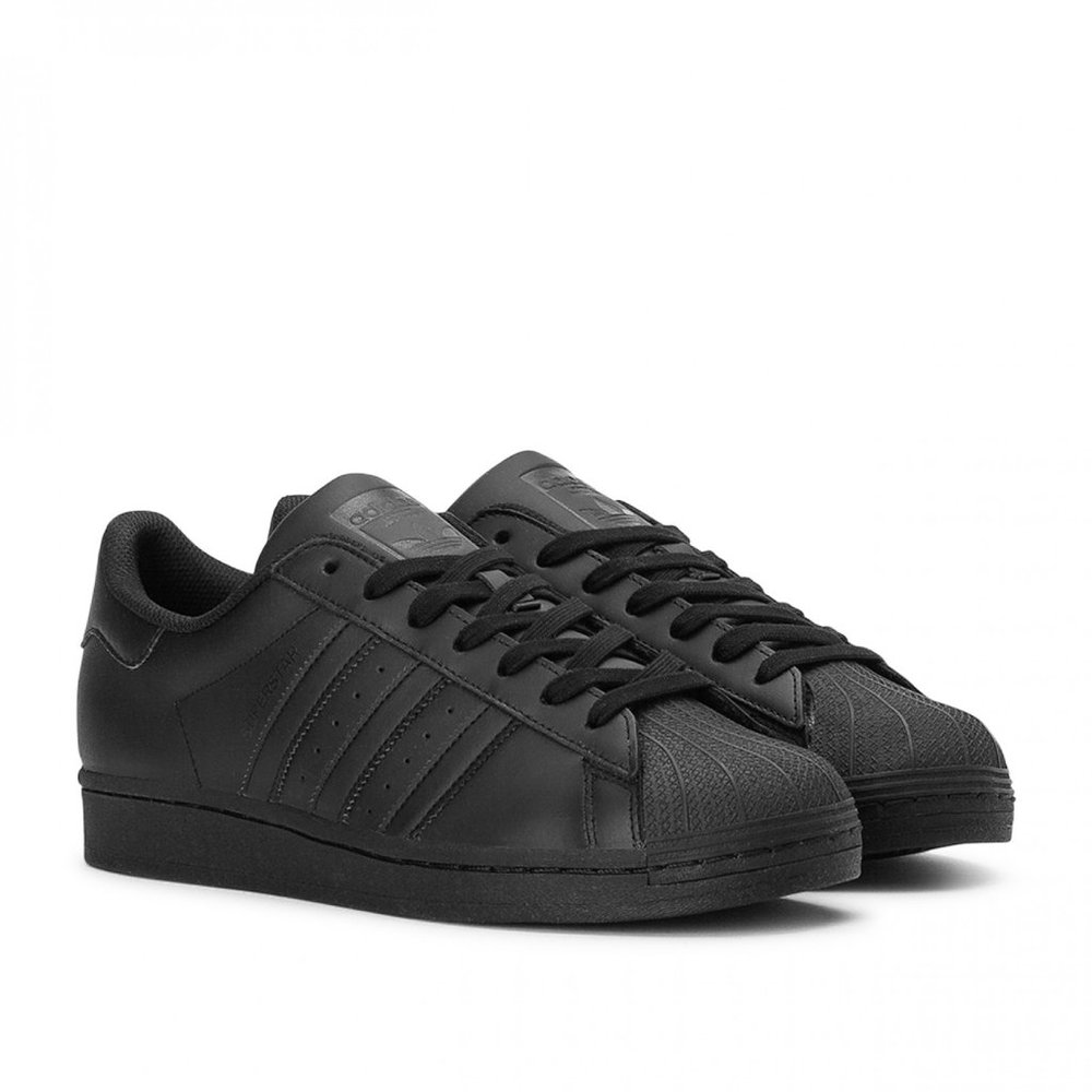Big Kids Black Adidas Superstar Size 5 1/2
